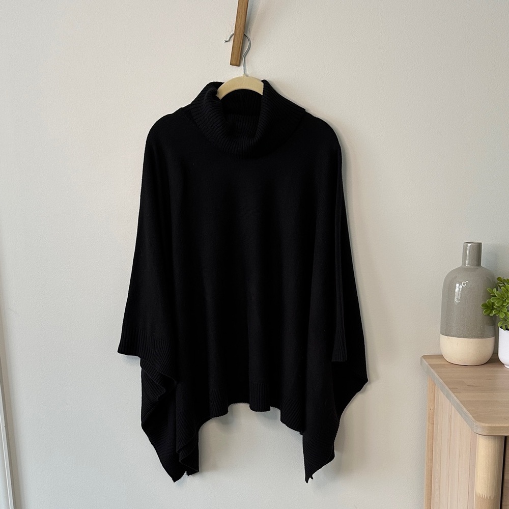 A New Day Cowl Neck Poncho Sweater